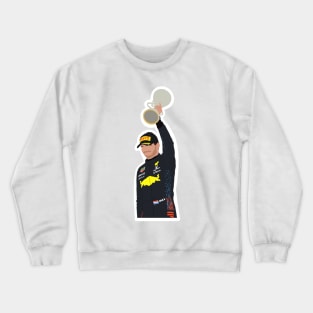 Max Verstappen celebrating his P2 finish at the 2021 Russian Grand Prix Crewneck Sweatshirt